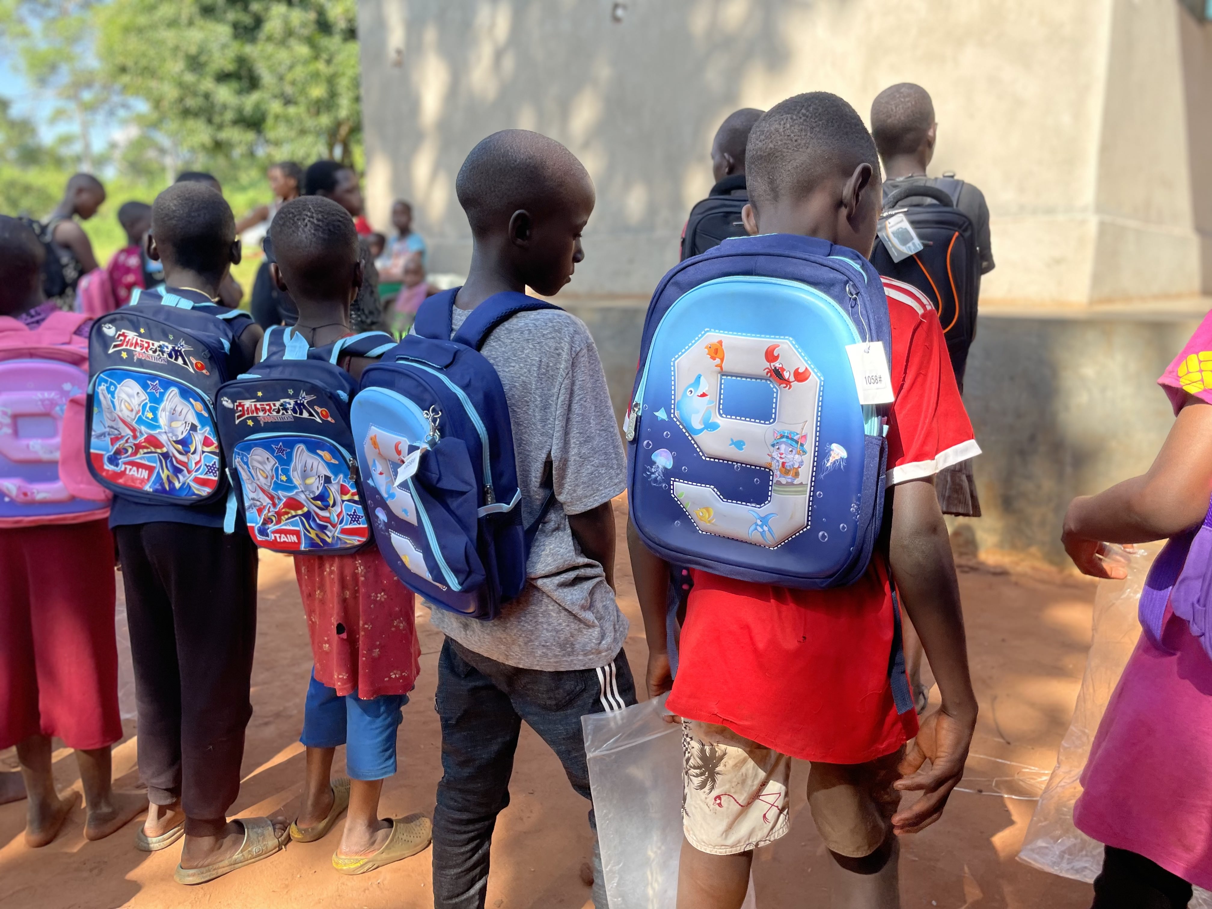 School bag for a sponsored child